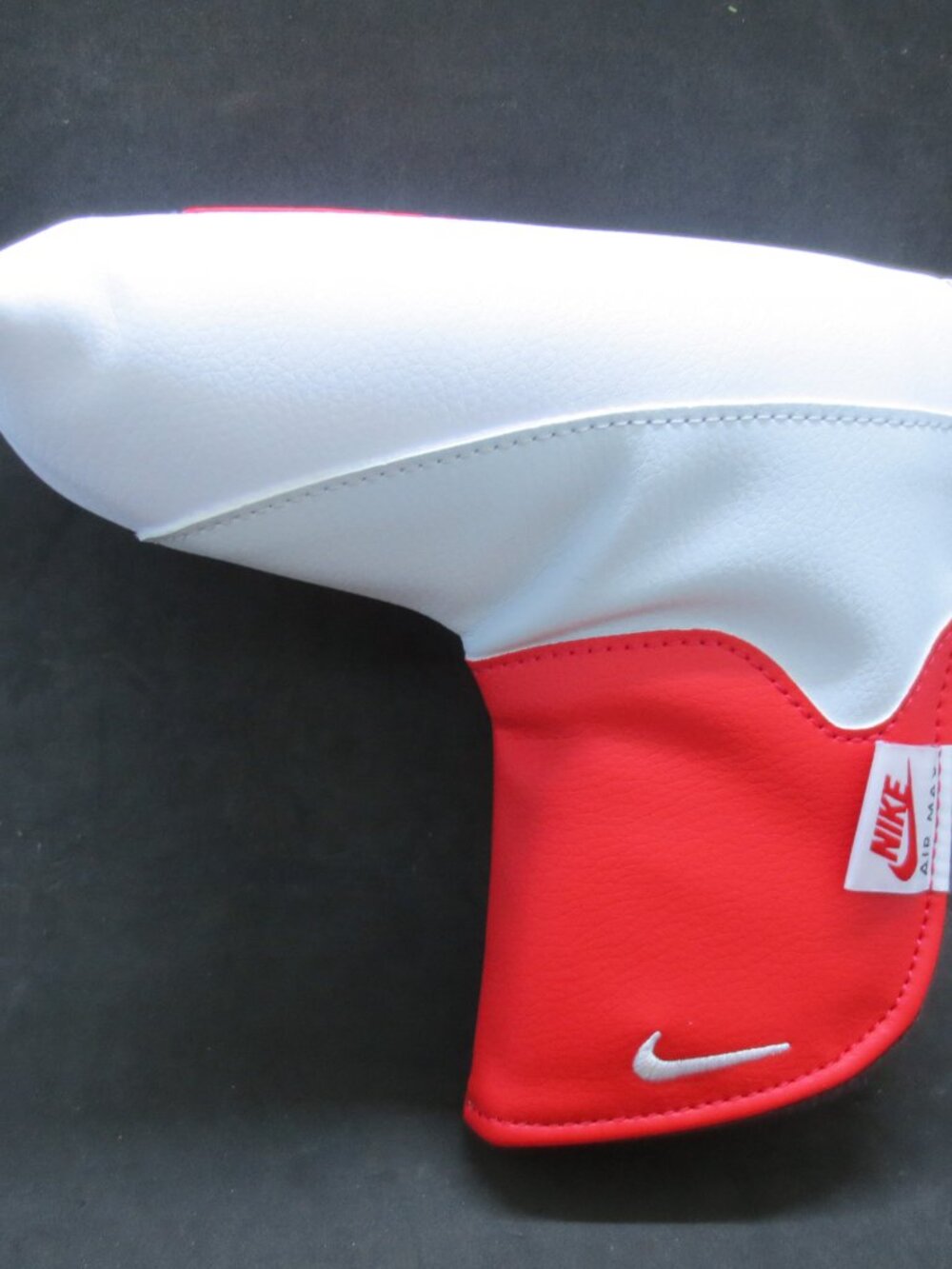 Nike Icon AM Blade Putter Headcover Pure Platinum / White / University Red - New